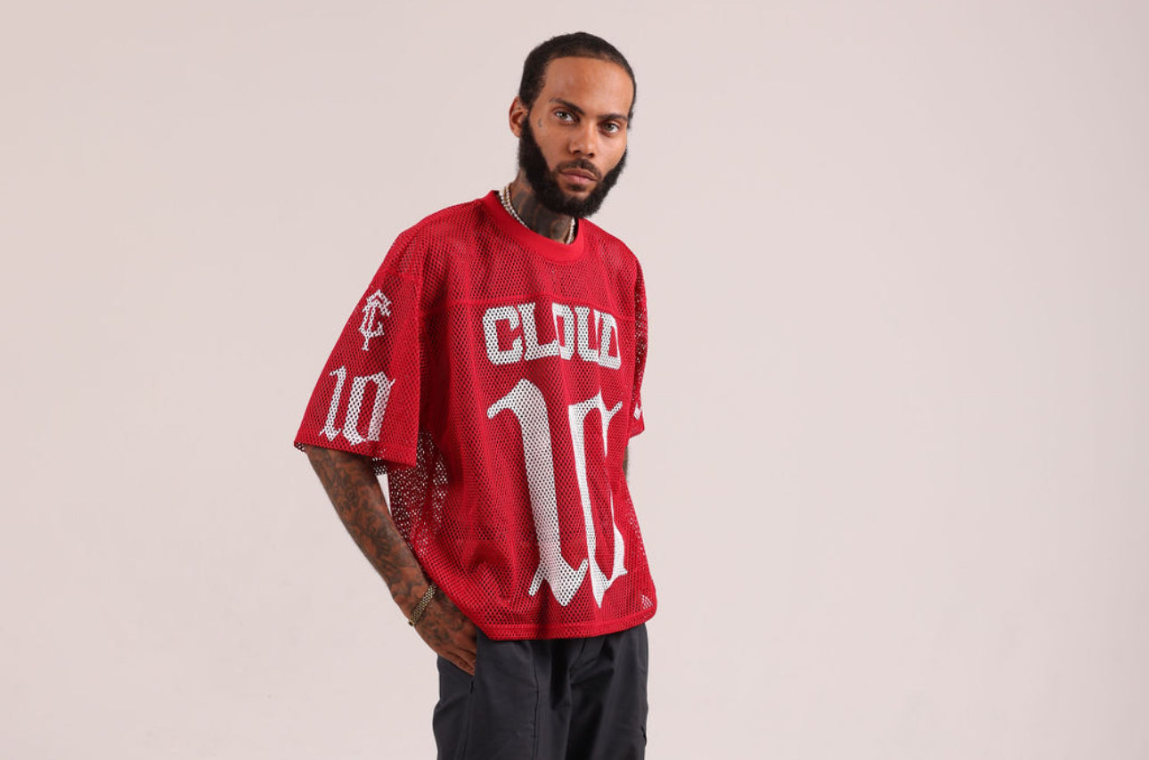 Cloud10 Mesh Football Jersey (Red)