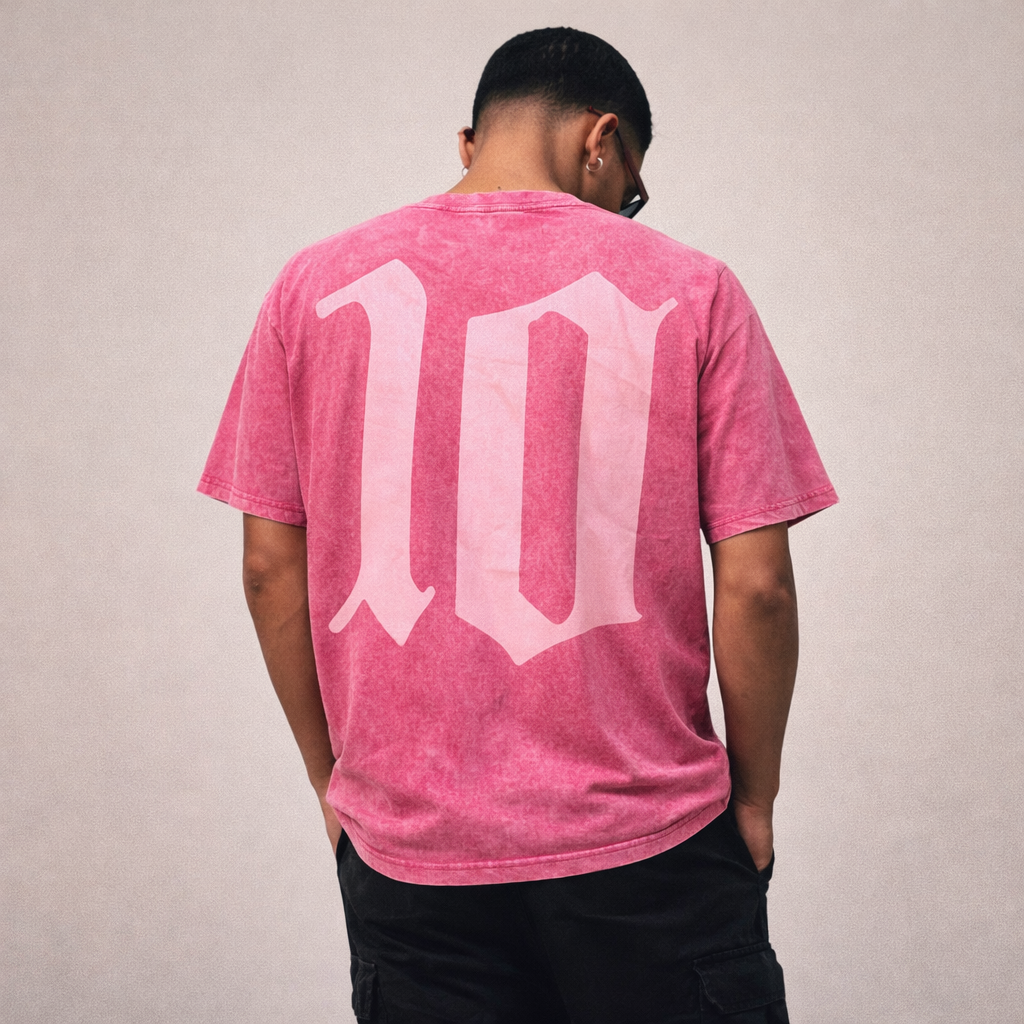 Cloud10 Stone Washed Signature Tee Blush Pink