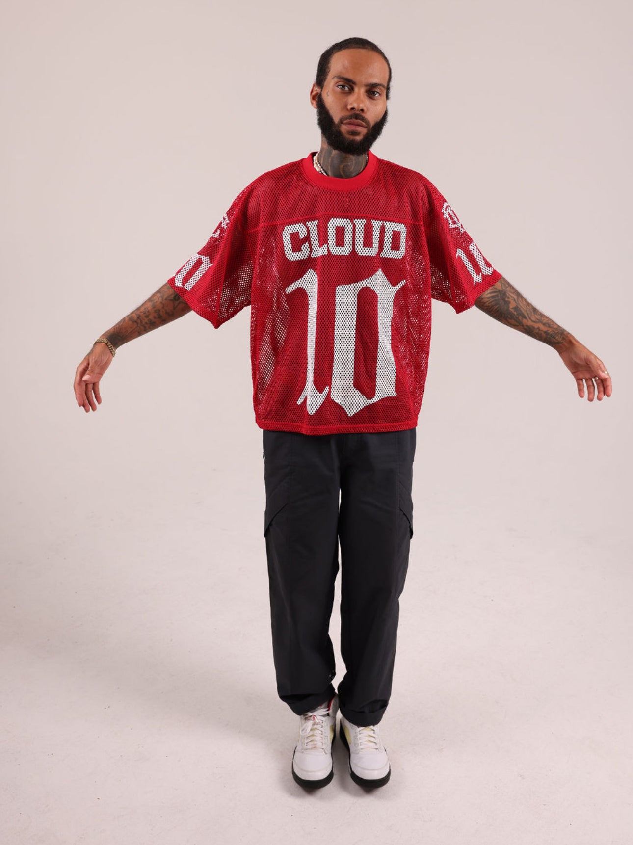 Cloud10 Mesh Football Jersey (Red)