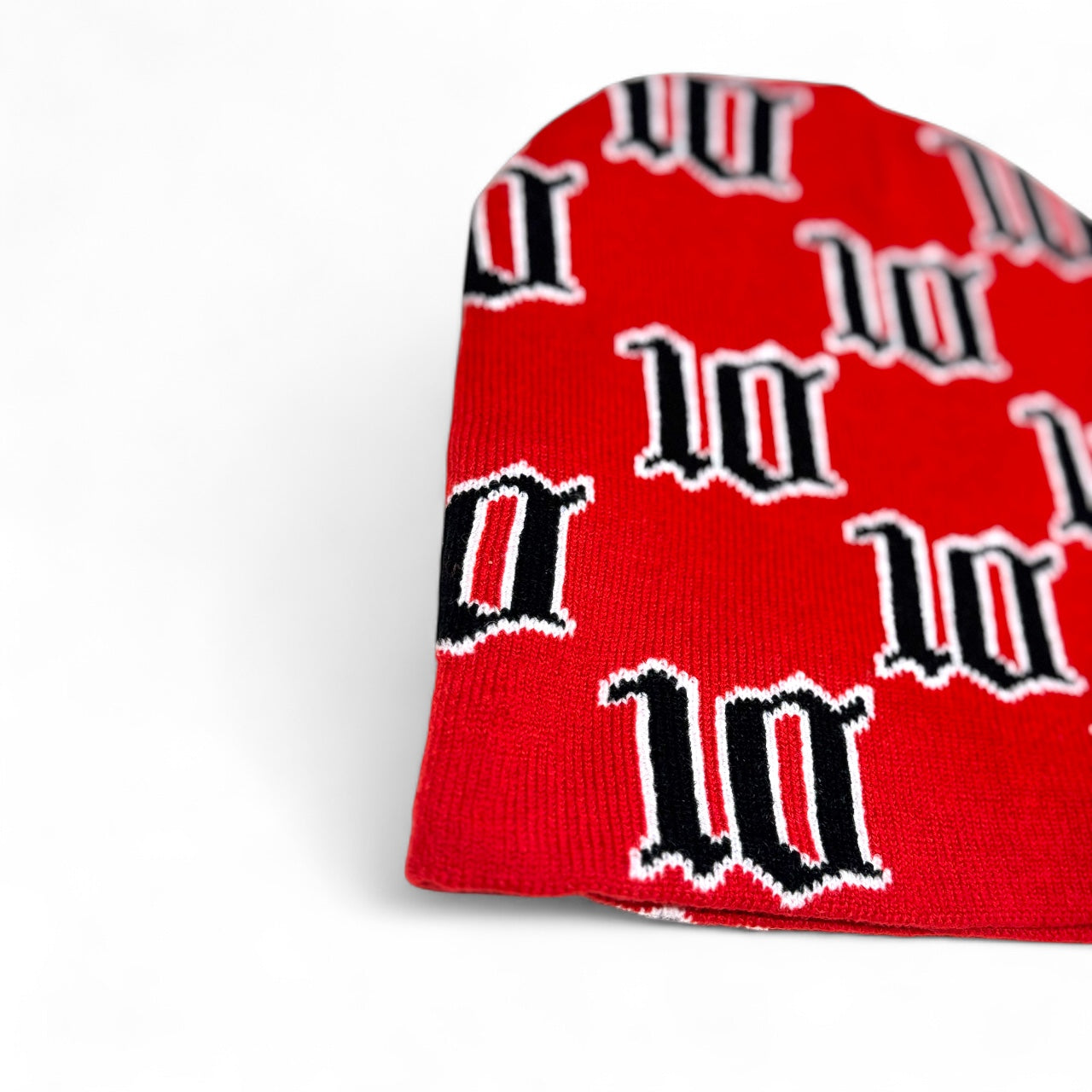 Cloud10 Red “10 Monogram” Beanie