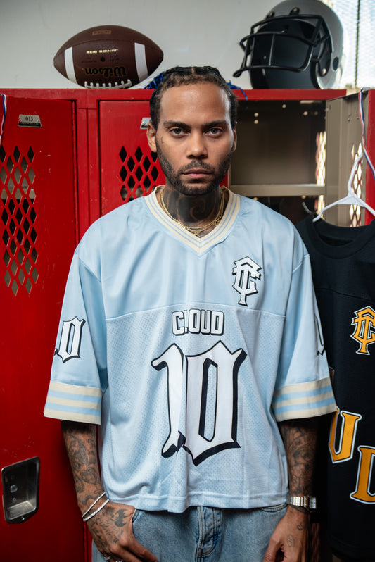 Cloud10 Varsity Football Jersey – Powder Blue