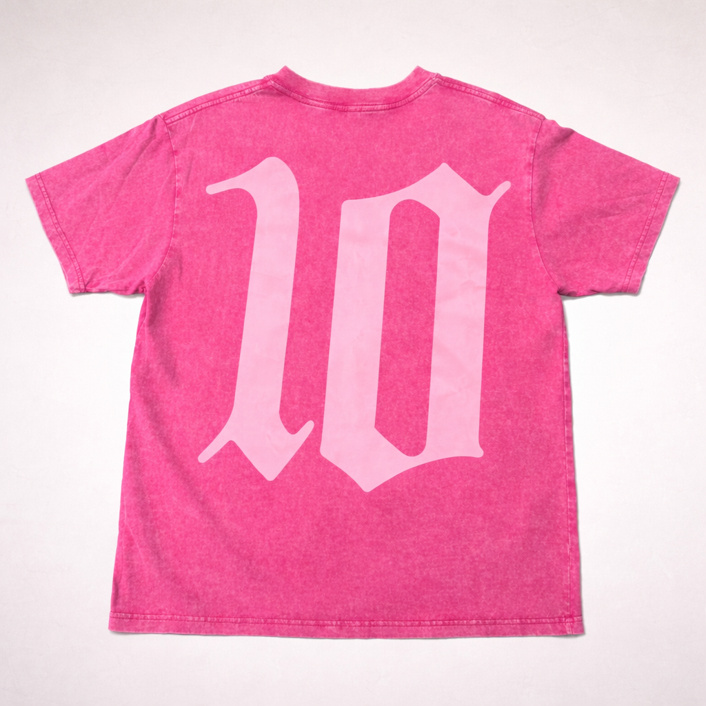 Cloud10 Stone Washed Signature Tee Blush Pink