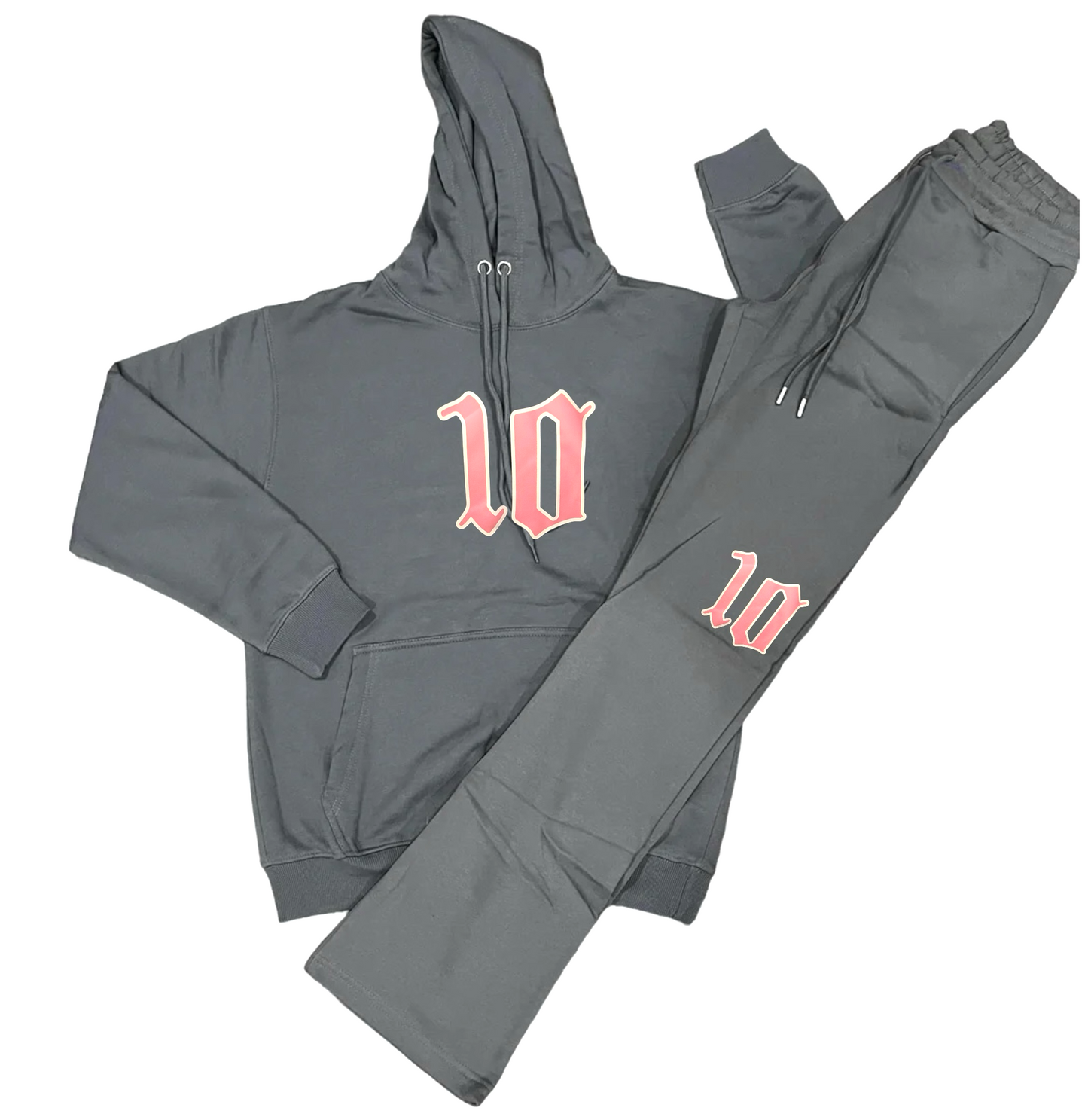 Cloud10 Flared grey hoodie sweatsuit