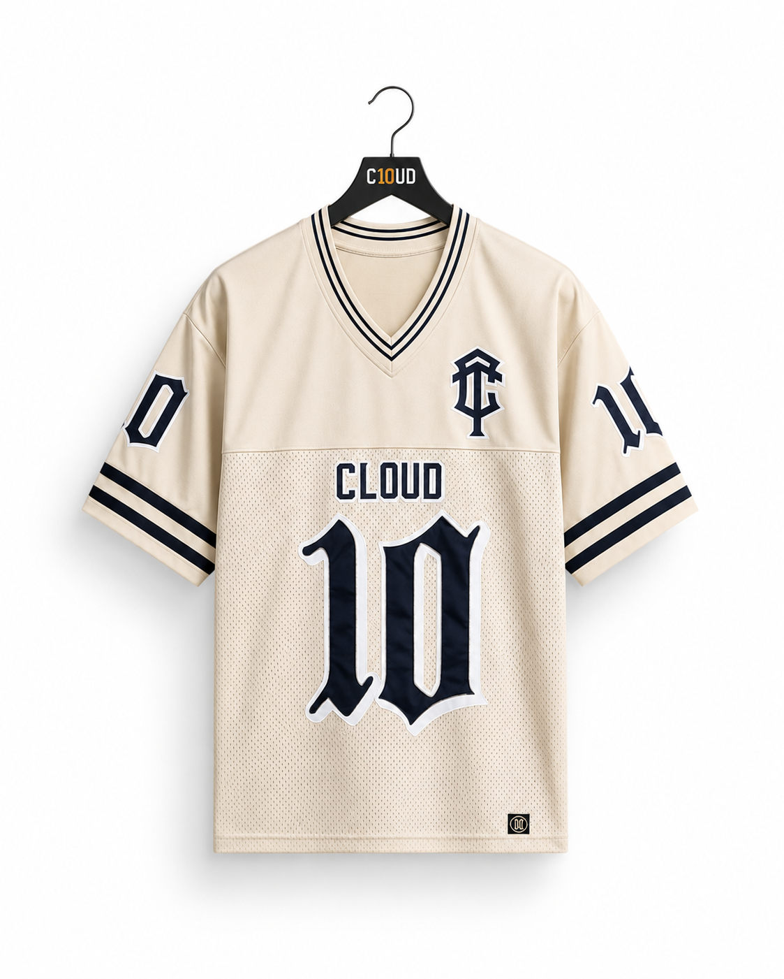 Cloud10 Varsity Football Jersey – Vintage Cream