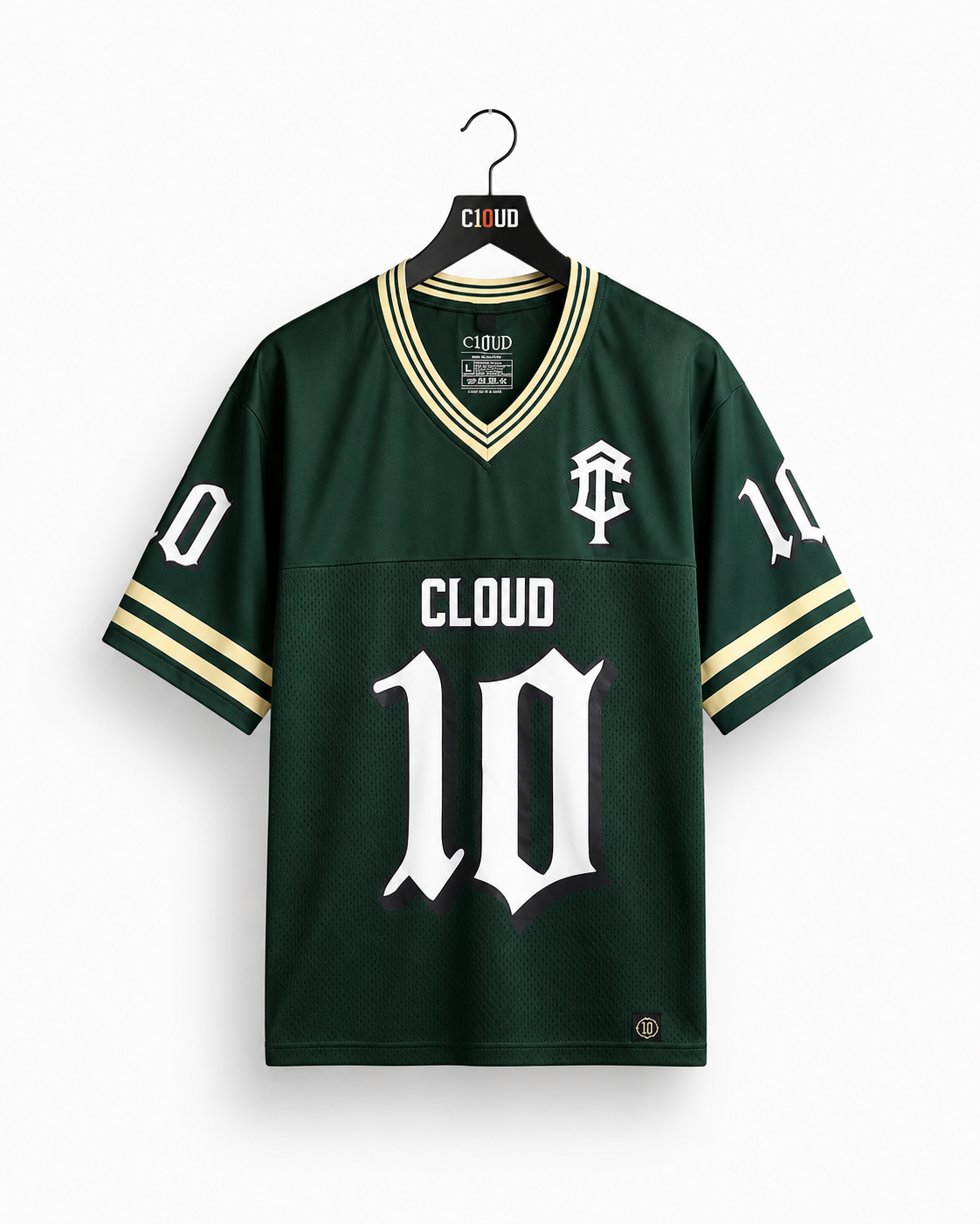 Cloud10 Varsity Football Jersey – Forest Green