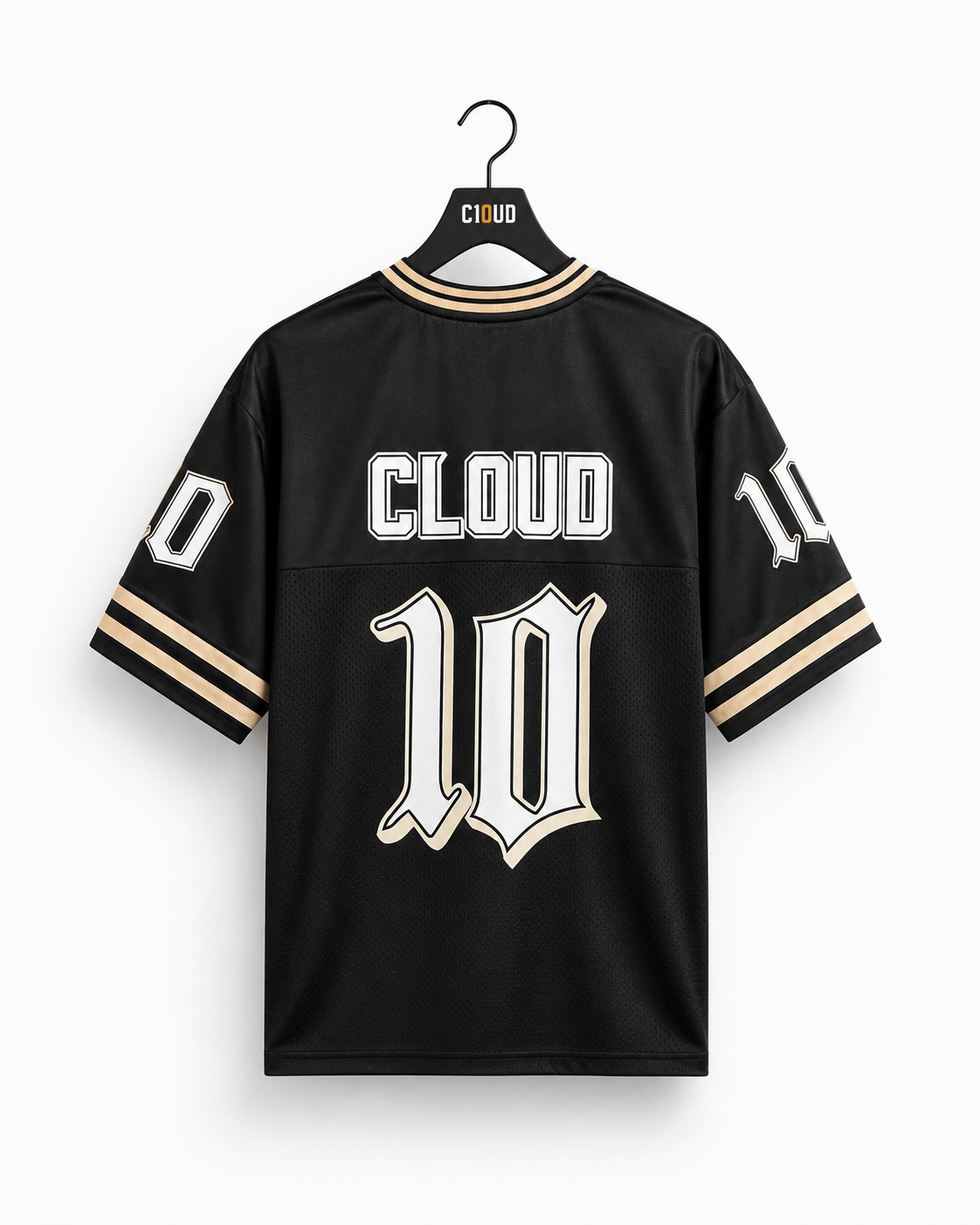 Cloud10 Varsity Football Jersey – Black