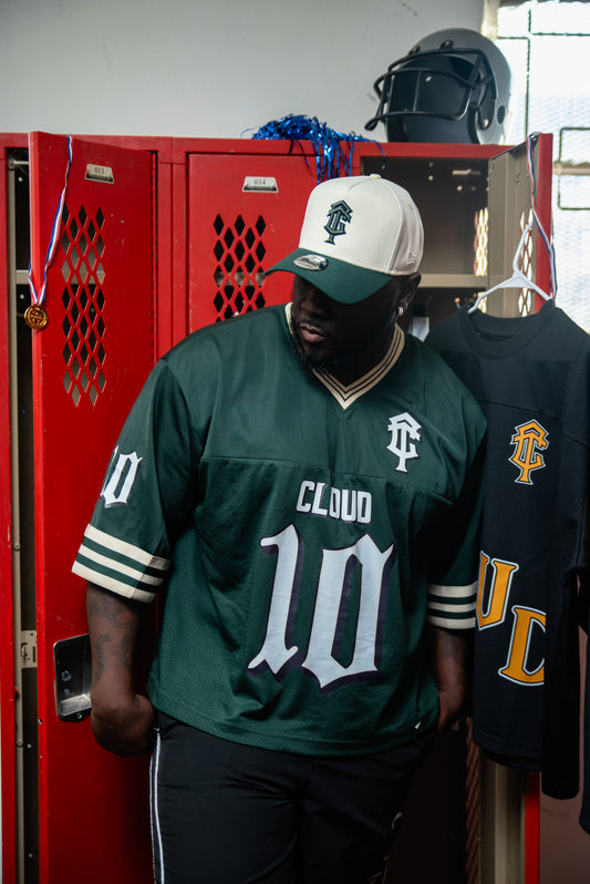 Cloud10 Varsity Football Jersey – Forest Green