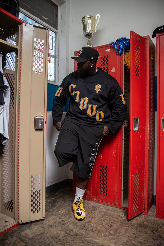 C10UD mesh Hockey Jersey (Bllack & Gold)