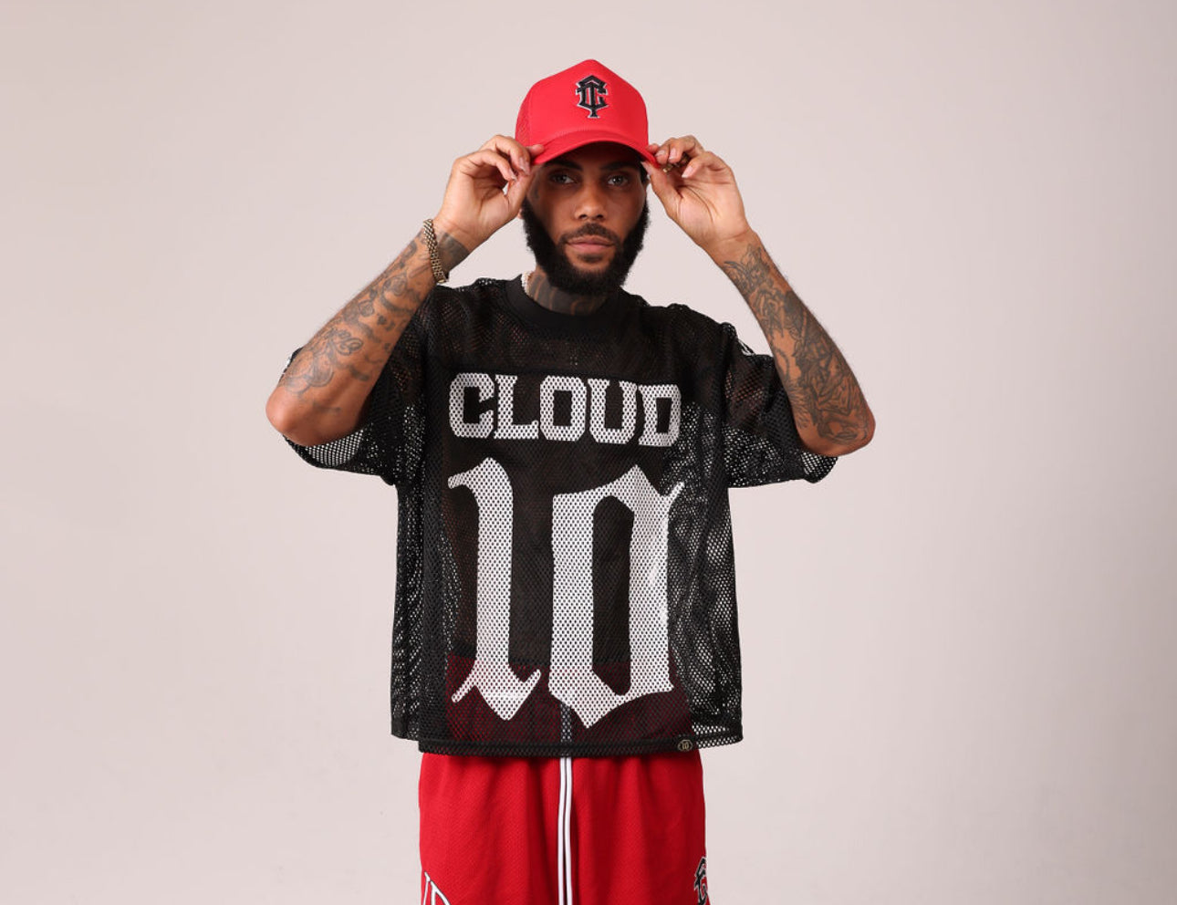 Cloud10 Mesh Football Jersey (Black)