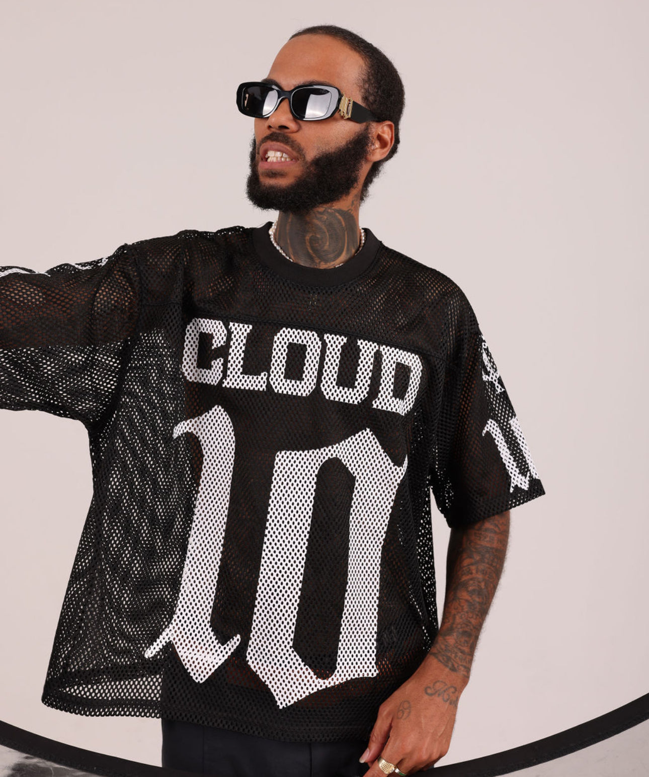 Cloud10 Mesh Football Jersey (Black)