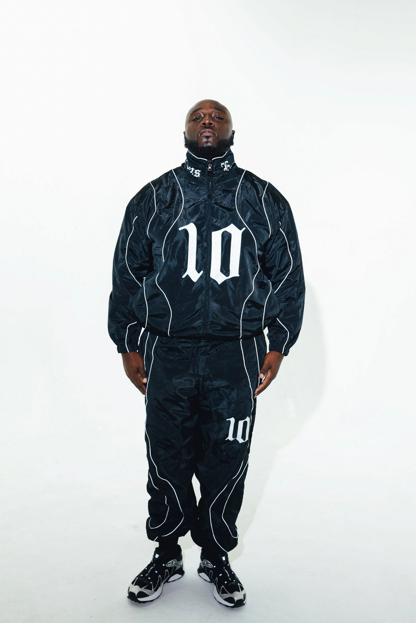 Cloud10 (Black) Reflective Windbreaker Set