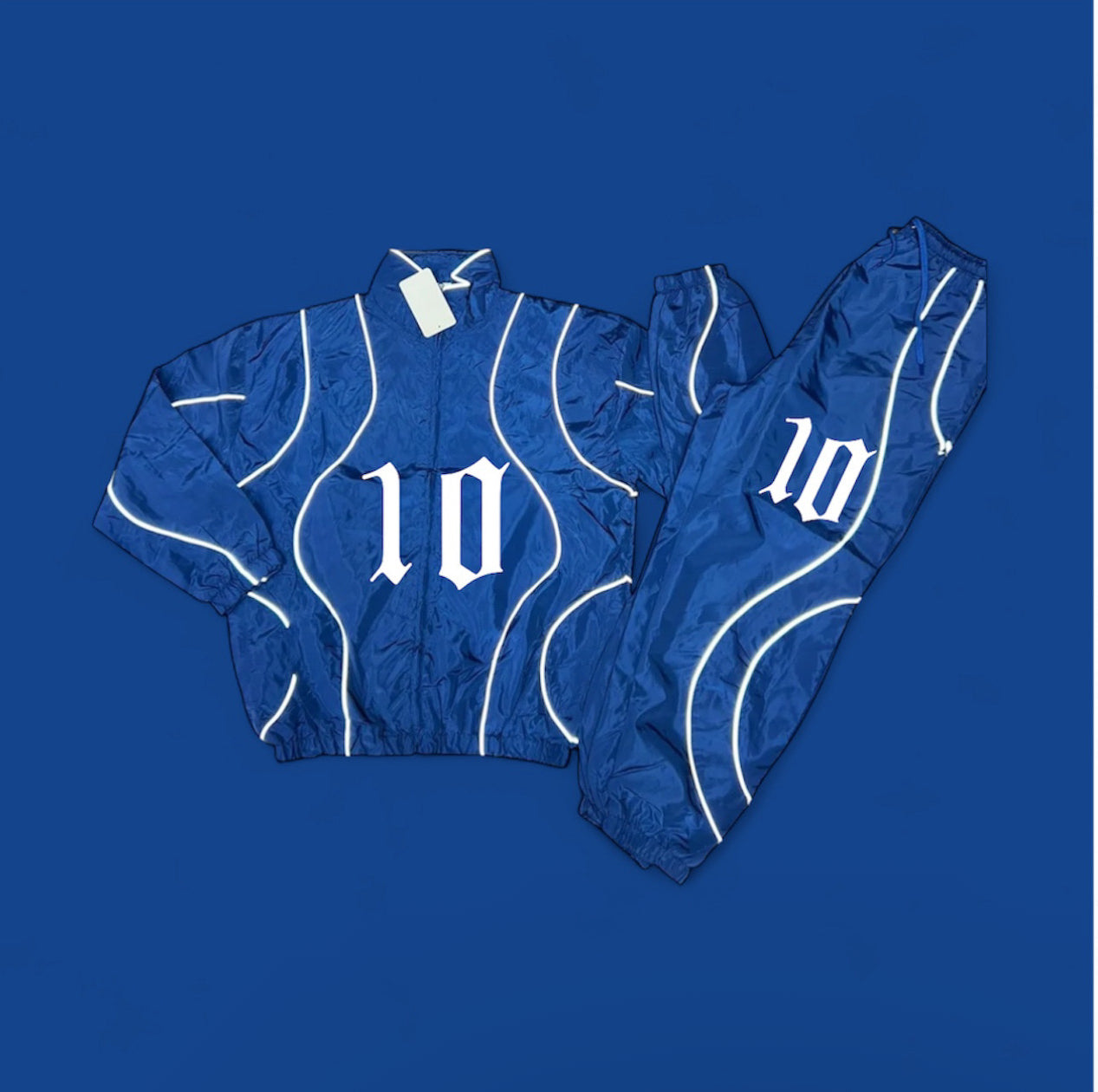 Cloud10 (Blue) Reflective Windbreaker Set