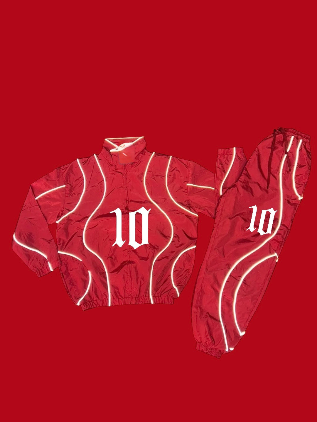 Cloud10 (red) Reflective Windbreaker Set
